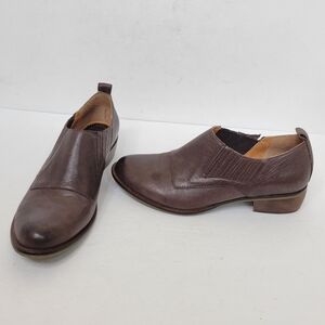 Anthropologie Latigo Brown Imagine Leather Upper Booties Size 8.5